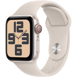 Apple Apple Watch SE GPS 40mm Starlight Aluminium Case with Starlight Sport Band - M/L