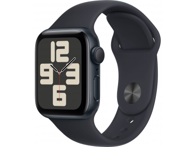 Apple Watch SE GPS 40mm Midnight Aluminium Case with Midnight Sport Band - S/M