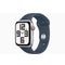 Apple Watch SE GPS 40mm Silver Aluminium Case with Storm Blue Sport Band - S/M 