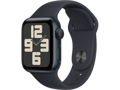 Apple Watch SE GPS 44mm Midnight Aluminium Case with Midnight Sport Band - S/M