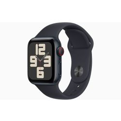 Apple Apple Watch SE GPS + Cellular 40mm Midnight Aluminium Case with Midnight Sport Band - S/M 