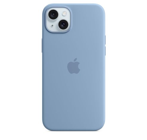 Siliconenhoesje met MagSafe voor iPhone 15 Plus - Winterblauw  Apple