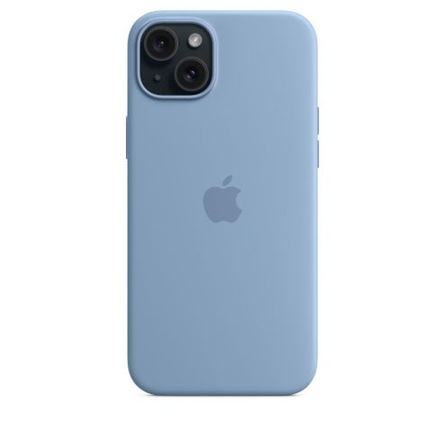 Siliconenhoesje met MagSafe voor iPhone 15 Plus - Winterblauw  Apple