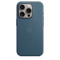 Apple Coque FineWoven avec MagSafe pour iPhone 15 Pro - Bleu Océan 