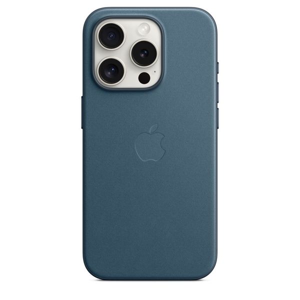 FineWoven hoesje met MagSafe voor iPhone 15 Pro - Oceaanblauw 