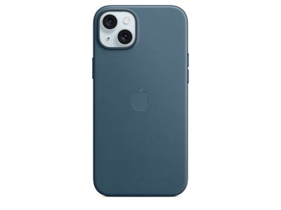 FineWoven hoesje met MagSafe voor iPhone 15 Plus - Oceaanblauw