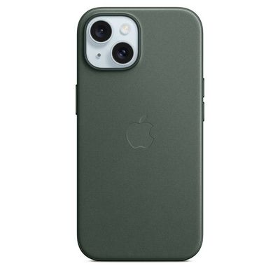 FineWoven hoesje met MagSafe voor iPhone 15 - Evergreen Apple