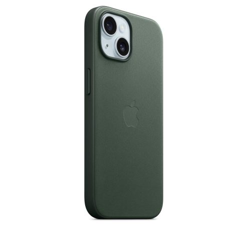 FineWoven hoesje met MagSafe voor iPhone 15 - Evergreen  Apple