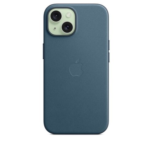 Coque FineWoven avec MagSafe pour iPhone 15 - Bleu Océan  Apple