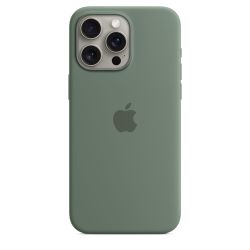 Apple Coque en silicone avec MagSafe pour iPhone 15 Pro Max - Cyprès 