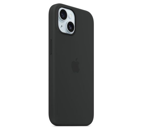 Coque en silicone avec MagSafe pour iPhone 15 - Noir  Apple