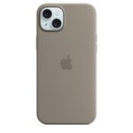 Coque en silicone avec MagSafe pour iPhone 15 Plus - Argile 