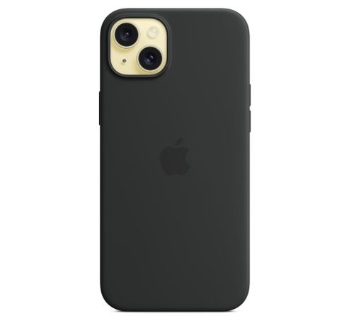 Coque en silicone avec MagSafe pour iPhone 15 Plus - Noir  Apple