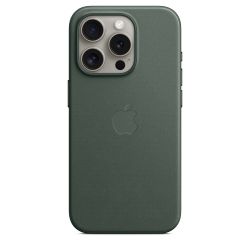 Apple Coque FineWoven avec MagSafe pour iPhone 15 Pro - Evergreen 