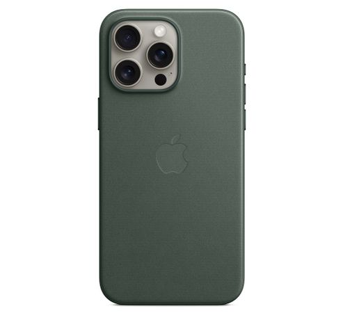 Coque FineWoven avec MagSafe pour iPhone 15 Pro Max - Evergreen  Apple