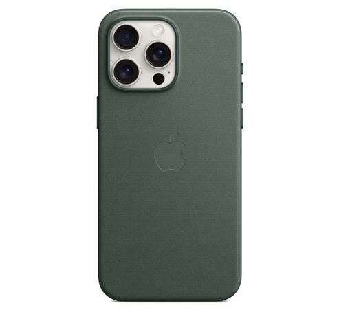 Coque FineWoven avec MagSafe pour iPhone 15 Pro Max - Evergreen  Apple