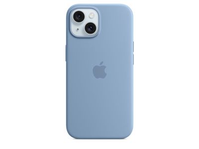 Siliconenhoesje met MagSafe voor iPhone 15 - Winterblauw