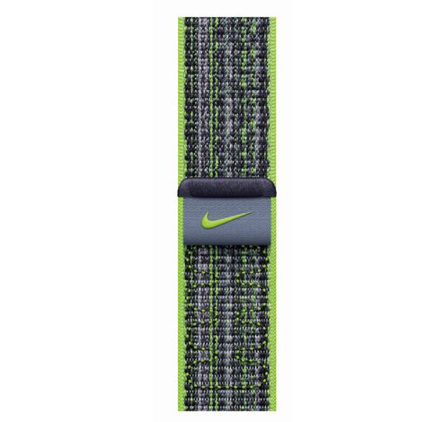 Geweven sportbandje van Nike Felgroen/blauw (45 mm)  Apple