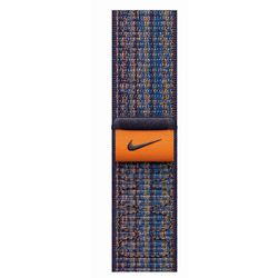 Bracelet sport tissé Nike Game Royal/orange (45 mm) Apple