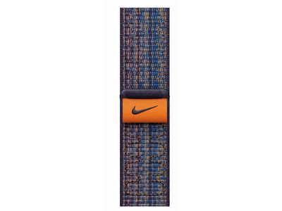 Geweven sportbandje van Nike Game Royal/oranje (45 mm)