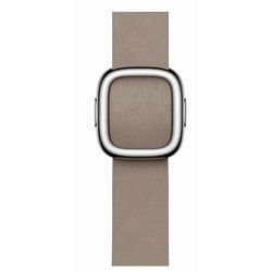 Bracelet beige Sahara boucle moderne (41 mm) Large Apple