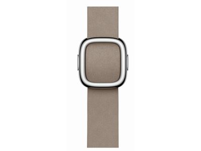 Sahara-beige bandje moderne gesp (41 mm) Medium