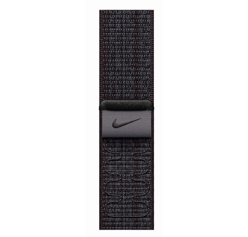 Bracelet de sport Nike tissé noir/bleu (41 mm)  Apple