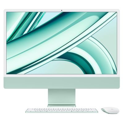 iMac 2023 24inch M3 8 Core, 8core GPU, 8GB ram, 256GB ssd, Azerty, Groen 