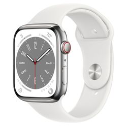 Apple Refurbished Watch Series 8 45mm Steel Silver B Grade 