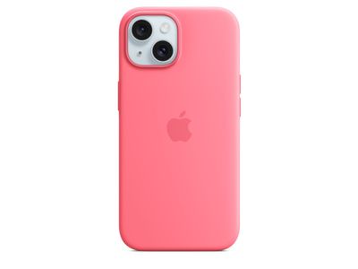 Siliconenhoesje met MagSafe voor iPhone 15 - Roze