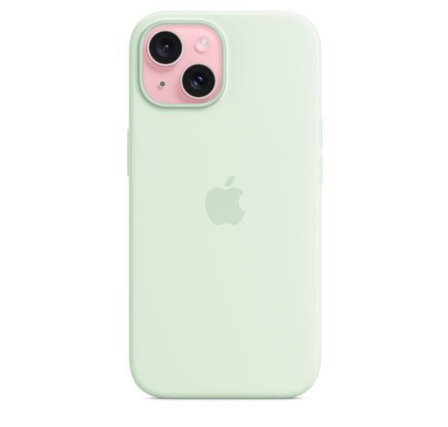 iPhone 15 Silicone Case with MagSafe - Soft Mint  Apple