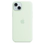 iPhone 15 Plus Silicone Case with MagSafe - Soft Mint 