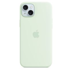 iPhone 15 Plus Silicone Case with MagSafe - Soft Mint Apple