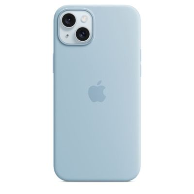 iPhone 15 Plus Silicone Case with MagSafe - Light Blue 