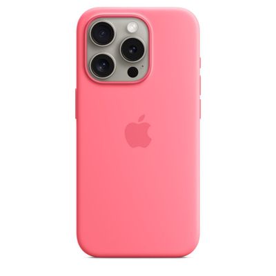 Siliconenhoesje met MagSafe voor iPhone 15 Pro - Roze  Apple