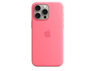 Siliconenhoesje met MagSafe voor iPhone 15 Pro Max - Roze