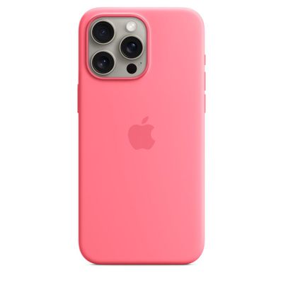 Siliconenhoesje met MagSafe voor iPhone 15 Pro Max - Roze  Apple