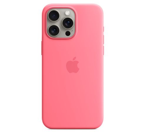 Siliconenhoesje met MagSafe voor iPhone 15 Pro Max - Roze  Apple