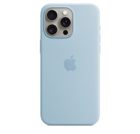 iPhone 15 Pro Max Silicone Case with MagSafe - Light Blue  Apple