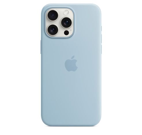 iPhone 15 Pro Max Silicone Case with MagSafe - Light Blue  Apple