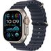 Apple Apple Watch Ultra 2 GPS + Cellular 49mm Natural Titanium Case with Navy Ocean Band