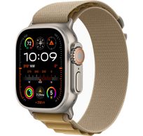 Apple Watch Ultra 2 GPS + Cellular 49mm Natural Titanium Case with Tan Alpine Loop - Large 