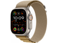 Apple Watch Ultra 2 GPS + Cellular 49mm Natural Titanium Case with Tan Alpine Loop - Large