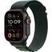 Apple Apple Watch Ultra 2 GPS + Cellular 49mm Black Titanium Case with Dark Green Alpine Loop - Small