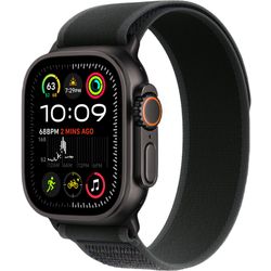 Apple Apple Watch Ultra 2 GPS + Cellular 49mm Black Titanium Case with Black Trail Loop - S/M