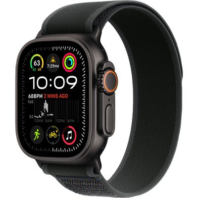 Apple Watch Ultra 2 GPS + Cellular 49mm Black Titanium Case with Black Trail Loop - S/M Apple