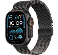 Apple Watch Ultra 2 GPS + Cellular 49mm Black Titanium Case with Black Titanium Milanese Loop - S 