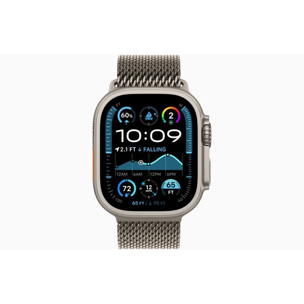 Apple Apple Watch Ultra 2 GPS + Cellular 49mm Natural Titanium Case with Natural Titanium Milanese Loop - M