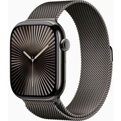 Apple Apple Watch Series 10 GPS + Cellular 46mm Slate Titanium Case with Slate Milanese Loop - S/M