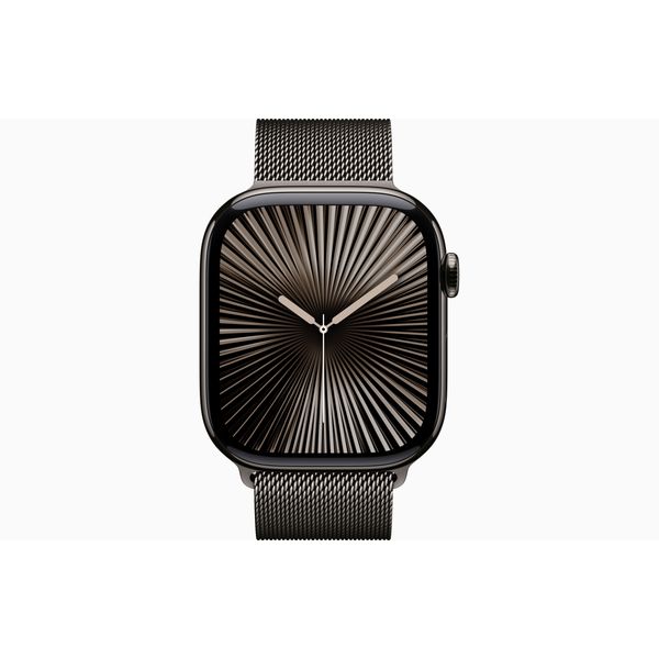 Apple Apple Watch Series 10 GPS + Cellular 46mm Slate Titanium Case with Slate Milanese Loop - S/M